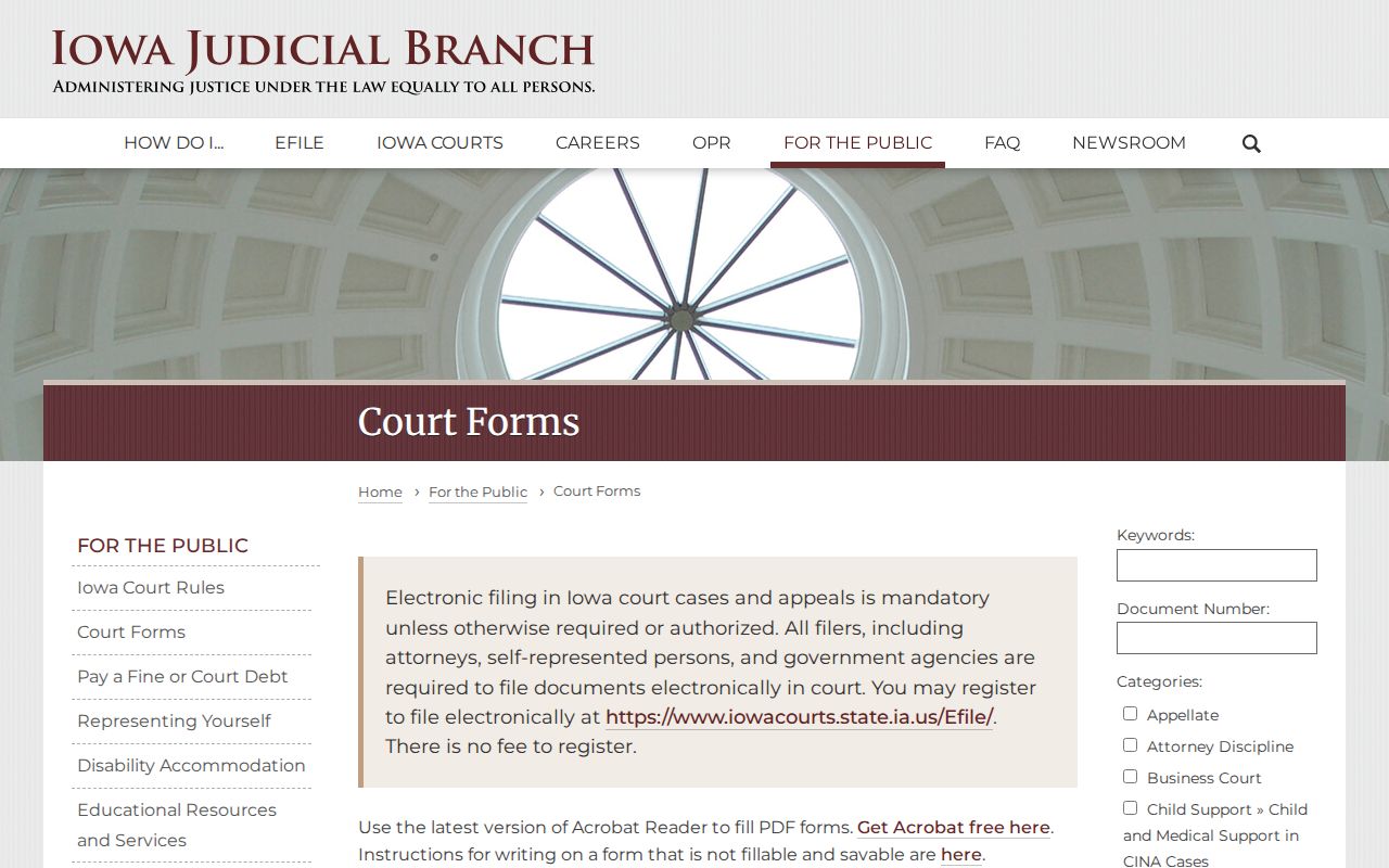 Fremont County criminal court case forms library
