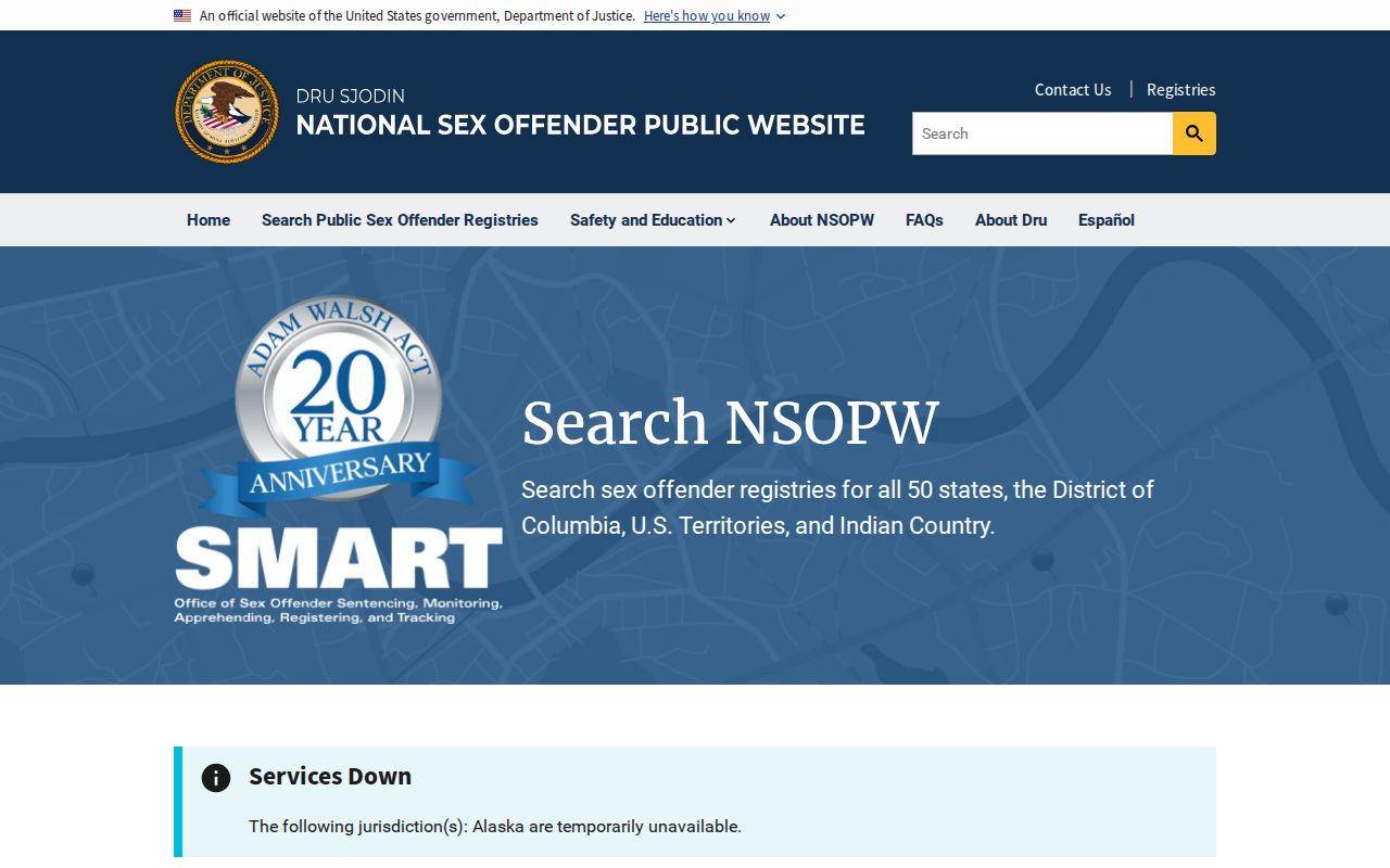 Fremont County sex offender search through the national NSOPW portal